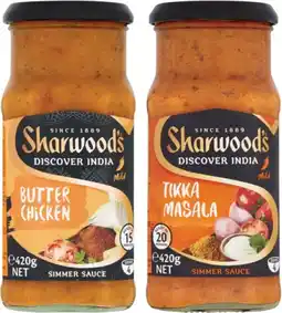 Coles Sharwood's Simmer Sauce 420g offer
