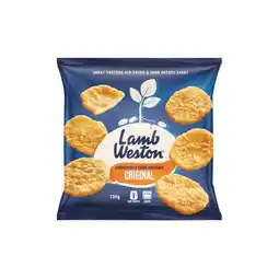 Woolworths Lamb Weston Original Jumbo Potato Cakes-Scallops 750g – From the Freezer offer