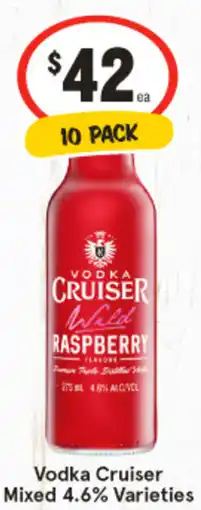 IGA Vodka Cruiser Mixed 4.6% Varieties offer