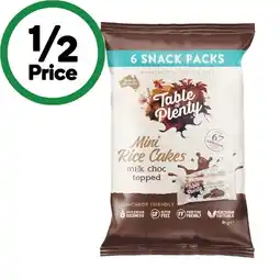 Woolworths Table of Plenty Rice Cakes 84g Pk 6 β From the Health Food Aisle offer