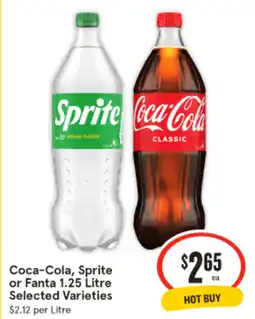 IGA Coca-Cola, Sprite or Fanta Selected Varieties offer