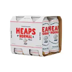 Woolworths Heaps Normal Low Alcohol Beer 4 x 375ml offer