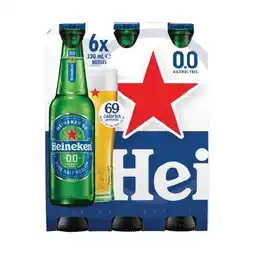 Woolworths Heineken Alcohol Free Lager Bottles 6 x 330ml offer
