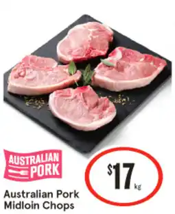 IGA Australian Pork Midloin Chops offer