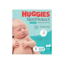Woolworths Huggies Infant or Newborn Nappies Pk 96-108 offer