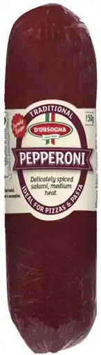Coles D'Orsogna Pepperoni 150g offer