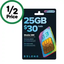 Woolworths Belong $30 Starter Pack¥ offer