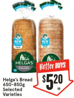 IGA Helga's Bread Selected Varieties offer