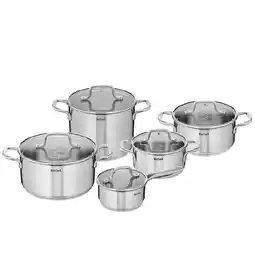 Woolworths Tefal Virtuoso 5 Piece Set Induction Stainless Steel offer