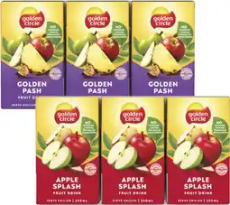 Coles Golden Circle Tetra Fruit Drink 6x250mL offer