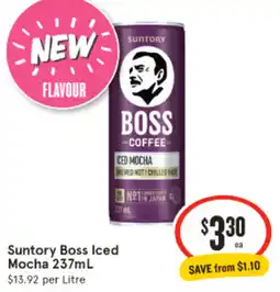 IGA Suntory Boss Iced Mocha offer