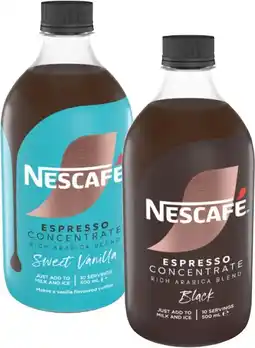 Coles Nescafé Espresso Coffee Concentrate 500mL offer