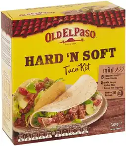 Coles Old El Paso Hard 'N Soft Taco Kit 350g offer