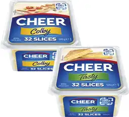 Coles Cheer Cheese Slices 500g offer