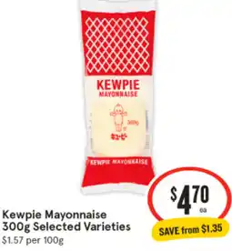 IGA Kewpie Mayonnaise Selected Varieties offer