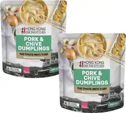 Coles Hong Kong Dim Sim Kitchen Pork & Chive Dumplings 300g offer