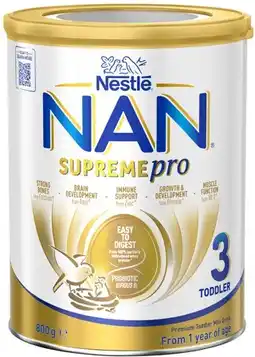 Coles Nestlé NAN SupremePro Stage 3 or 4 Milk Drink 800g offer