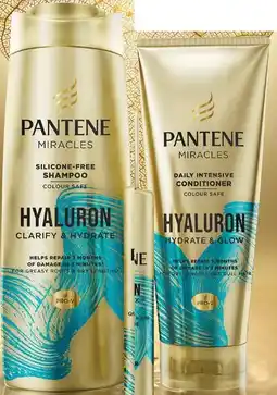 Coles Pantene Miracles Hyaluron Shampoo 375mL or Conditioner 350mL offer