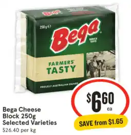 IGA Bega Cheese Block Selected Varieties offer
