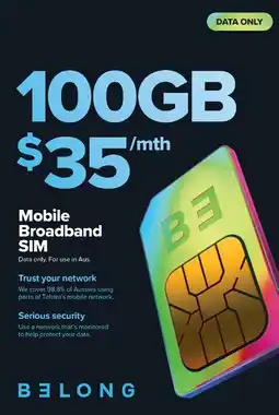 Coles Belong $35 Data Pack offer