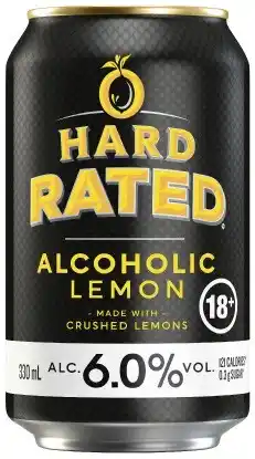 Coles Hard Rated 6% Cans 4x330mL offer