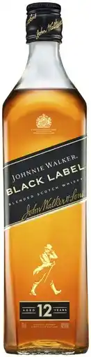 Coles Johnnie Walker Black Label 12YO Scotch Whisky 700mL offer
