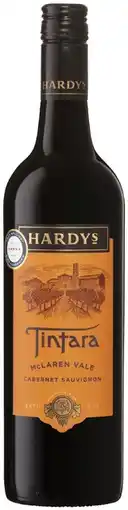 Coles Hardys Tintara Mclaren Vale Cabernet Sauvignon 750mL offer