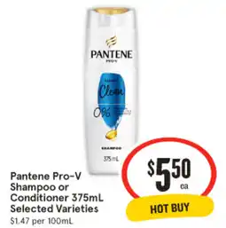 IGA Pantene Pro-V Shampoo or Conditioner Selected Varieties offer