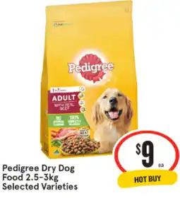 IGA Pedigree Dry Dog Food Selected Varieties offer