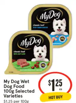 IGA My Dog Wet Dog Food Selected Varieties offer