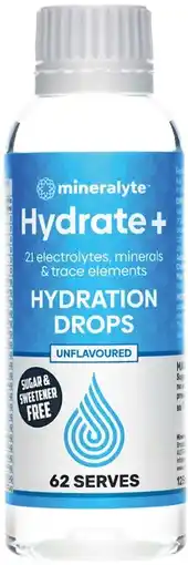 Pharmacist Advice Mineralyte Hydration Drops 125mL offer