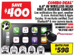 Autobarn 6.8" av wireless head unit & reverse camera offer