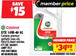 Autobarn Castrol GTX offer