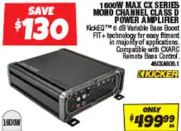 Autobarn Max cx series mono channel class d power amplifier offer