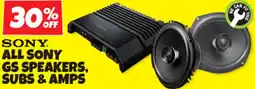 Autobarn All sony gs speakers, subs & amps offer