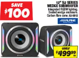 Autobarn 12" s2 series wedge subwoofer offer