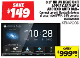 Autobarn 6.8" hd av head unit apple carplay & android auto dab+ offer
