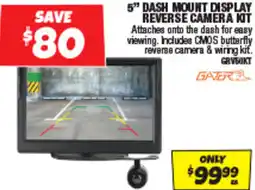 Autobarn 5" dash mount display reverse camera kit offer