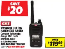 Autobarn Uhf cb handheld radio offer