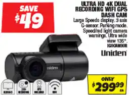 Autobarn Ultra hd 4k dual recording wifi gps dash cam offer