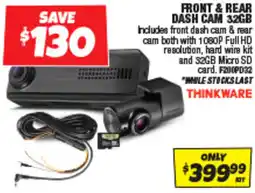 Autobarn Front & rear dash cam offer