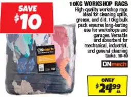 Autobarn Workshop rags offer