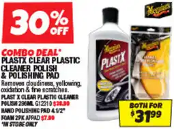 Autobarn Plastx clear plastic cleaner polish & polishing pad offer