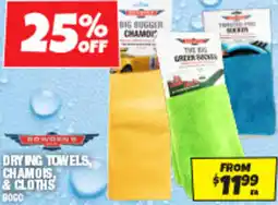Autobarn Drying towels, chamois, & cloths offer
