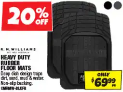 Autobarn Heavy duty rubber floor mats offer