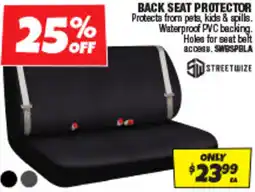 Autobarn Back seat protector offer