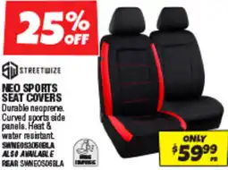 Autobarn Neo sports seat covers offer