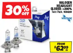 Autobarn Halogen headlight globes offer