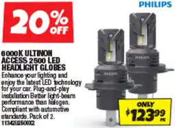 Autobarn Ultinon access 2500 led headlight globes offer