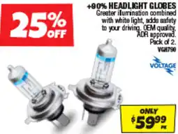 Autobarn Headlight globes offer